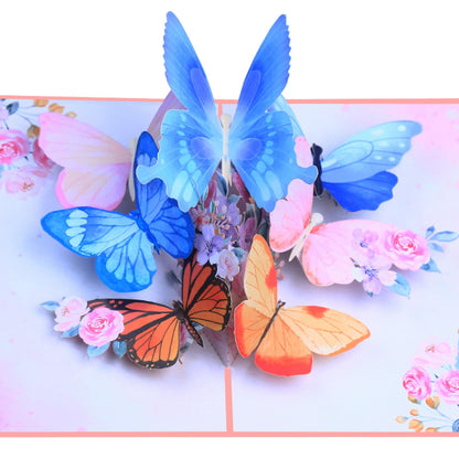 ROBBEAR Funny Happy Birthday Pop Up Card, Sweet 3D Birthday Gift Box for Adults and Kids with Envelopes, Unique Handmade Foldable Celebration Cards for Daughter, Son, Mom, Dad, Friend
