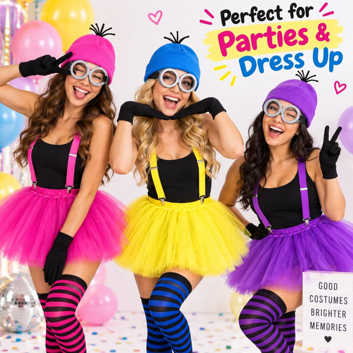 6 Pcs Women's Halloween Costume Accessories Set