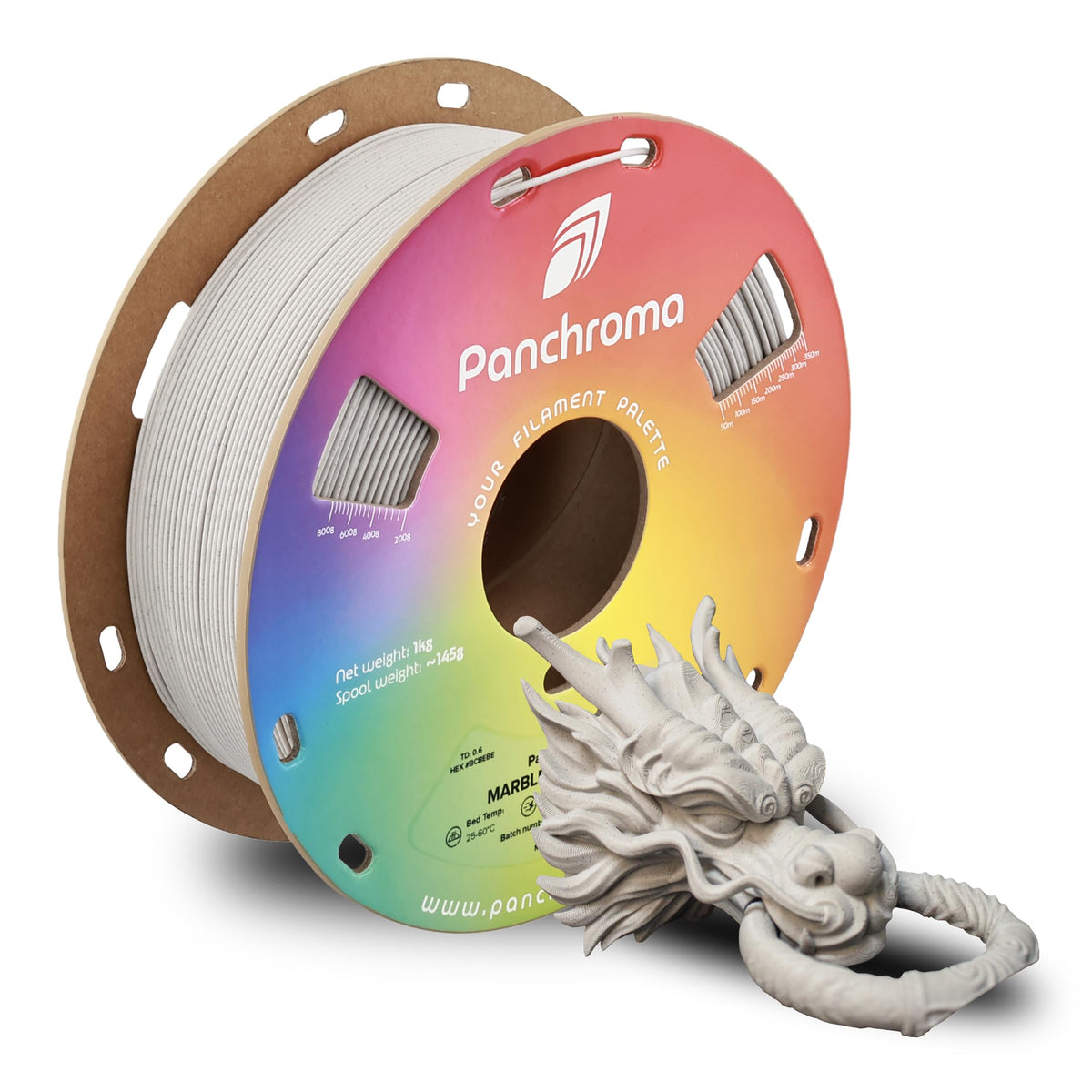 Polymaker Panchroma Matte PLA Filament 1.75mm, 1kg, Charcoal Black