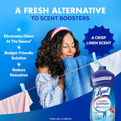 Lysol Laundry Sanitizer Liquid, Detergent Additive, Lavender, 90oz