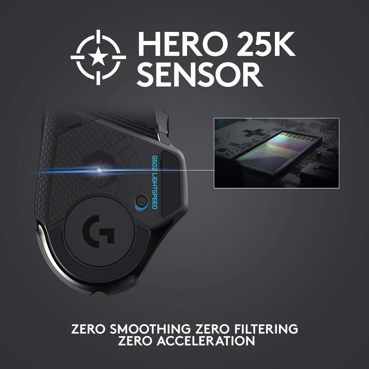 Logitech G502 Hero Wired Gaming Mouse - Black
