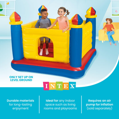 INTEX Jump-O-Lene Inflatable Trampoline Bounce House for Kids Ages 3-6