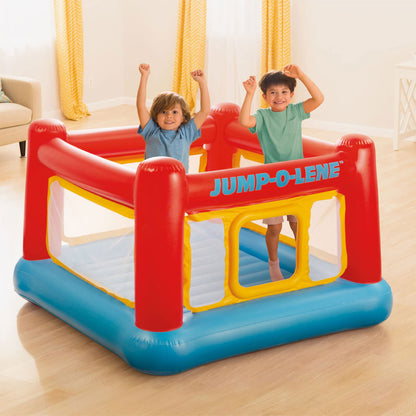 INTEX Jump-O-Lene Inflatable Trampoline Bounce House for Kids Ages 3-6