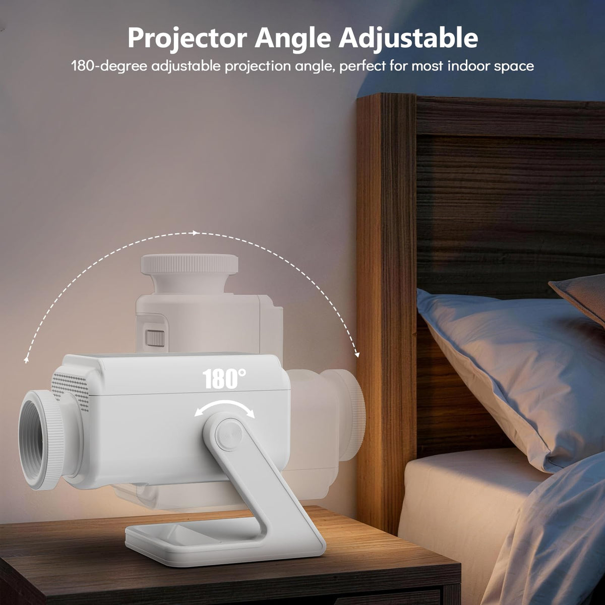 Rossetta 3D Projector with 60 Scenes, Galaxy Star Projector for Room Decor