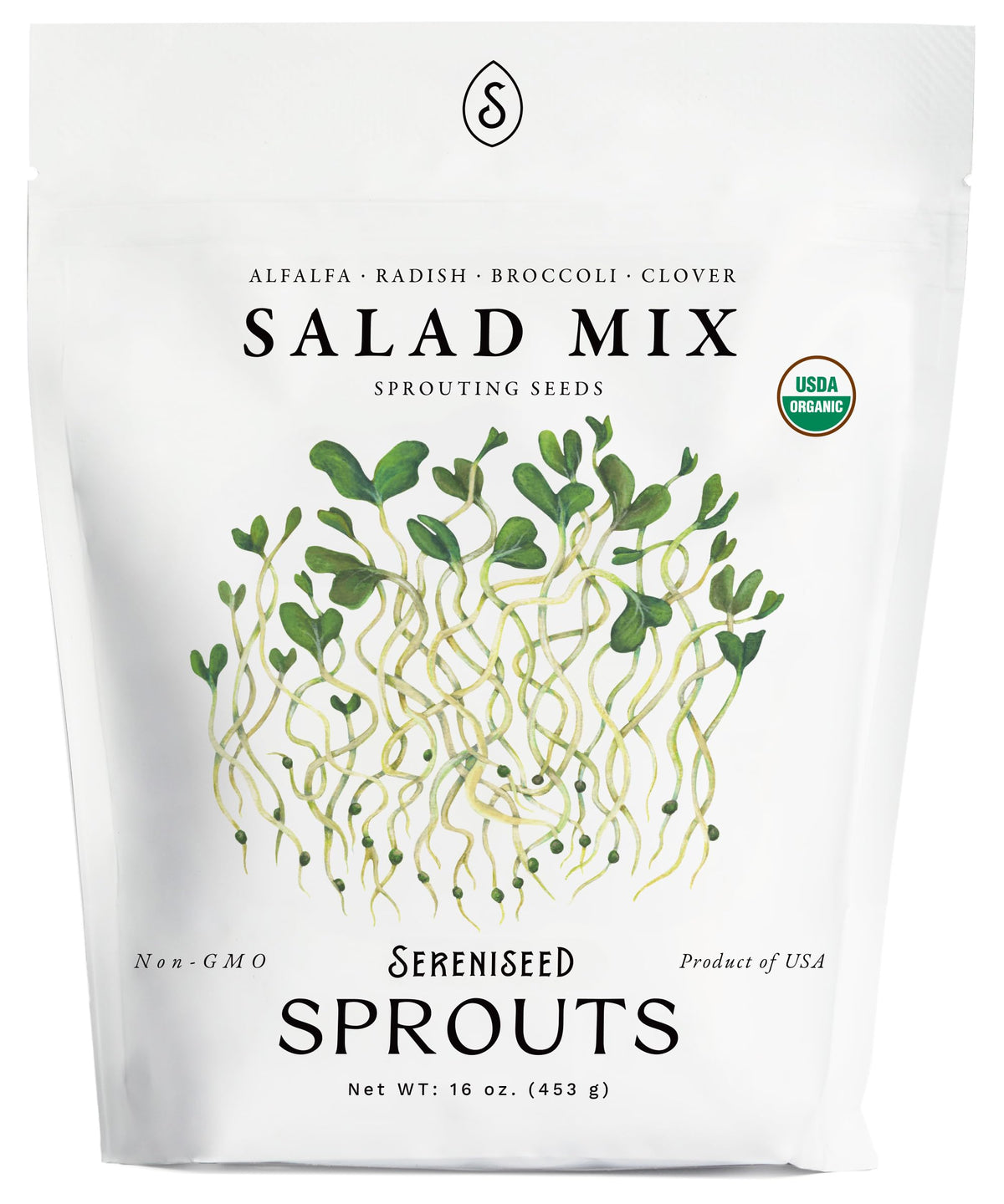 Organic Broccoli Sprout Seeds (8 oz) – Non-GMO, Heirloom Seeds for Sprouting and Microgreens