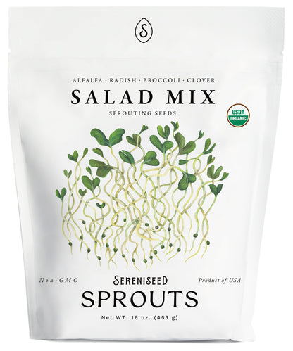 Organic Broccoli Sprout Seeds (8 oz) – Non-GMO, Heirloom Seeds for Sprouting and Microgreens