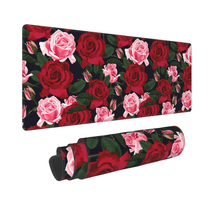 Gaming Mouse Pad, Large Black and Green Line Topographic Mousepad Laptop, Extended Mouse Mat, Long XL Waterproof Keyboard Pads, Big Non-Slip Mousepads for Game Office Home, 31.5 x 11.8 in