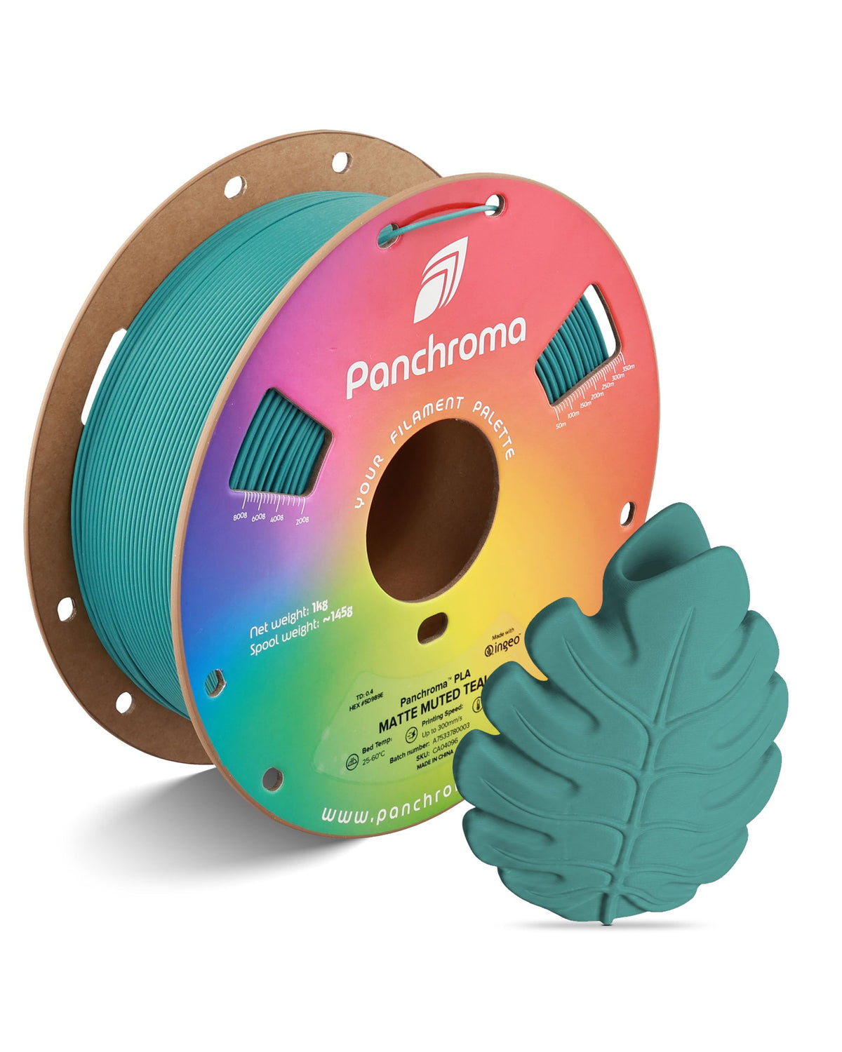 Polymaker Panchroma Matte PLA Filament 1.75mm, 1kg, Charcoal Black