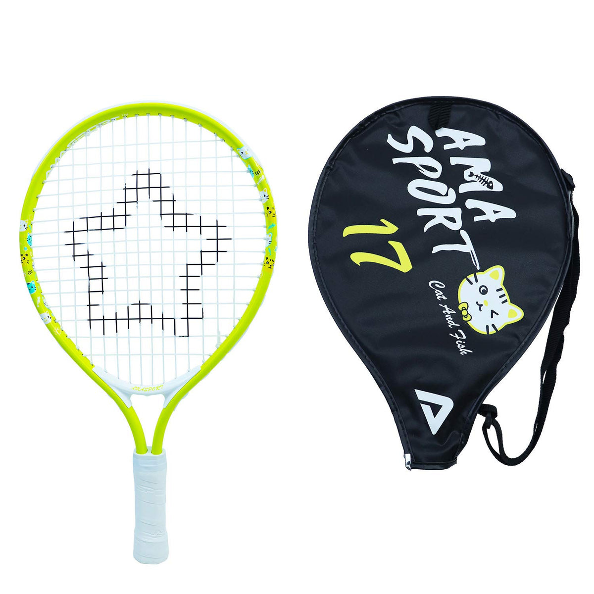 AMA SPORT Kids Tennis Racket for Junior Toddlers Starter Kit 17-25" Tennis Racquet for Girls and Boys with 420D Nylon Shoulder Strap Bag