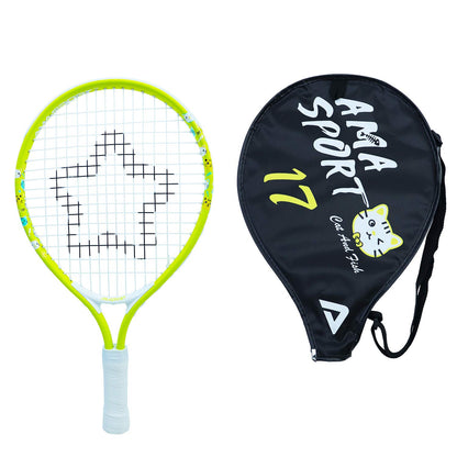 AMA SPORT Kids Tennis Racket for Junior Toddlers Starter Kit 17-25" Tennis Racquet for Girls and Boys with 420D Nylon Shoulder Strap Bag