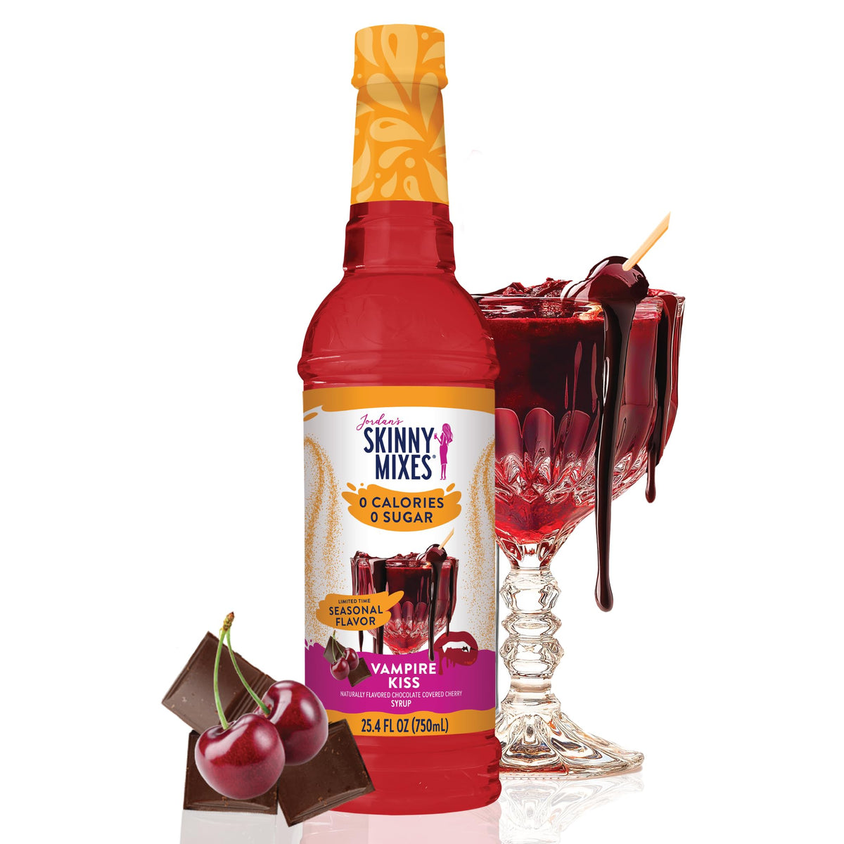 Jordan's Skinny Mixes Pumpkin Caramel Coffee Syrup, 25.4 fl oz