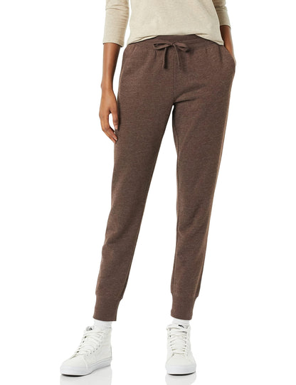 Amazon Essentials Women's Cotton Fleece Jogger Sweatpants with Drawstring (Available in Plus Size)
