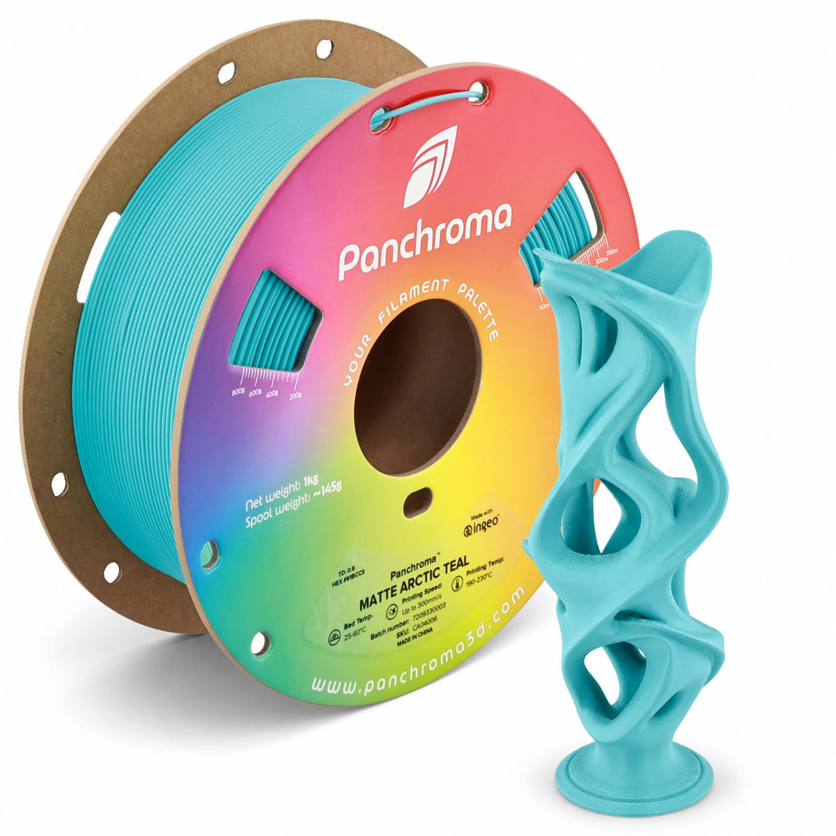 Polymaker Panchroma Matte PLA Filament 1.75mm, 1kg, Charcoal Black
