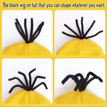 HEYFIZZ 6 Pcs Adult Halloween Costume Accessories,Easy Halloween Costume