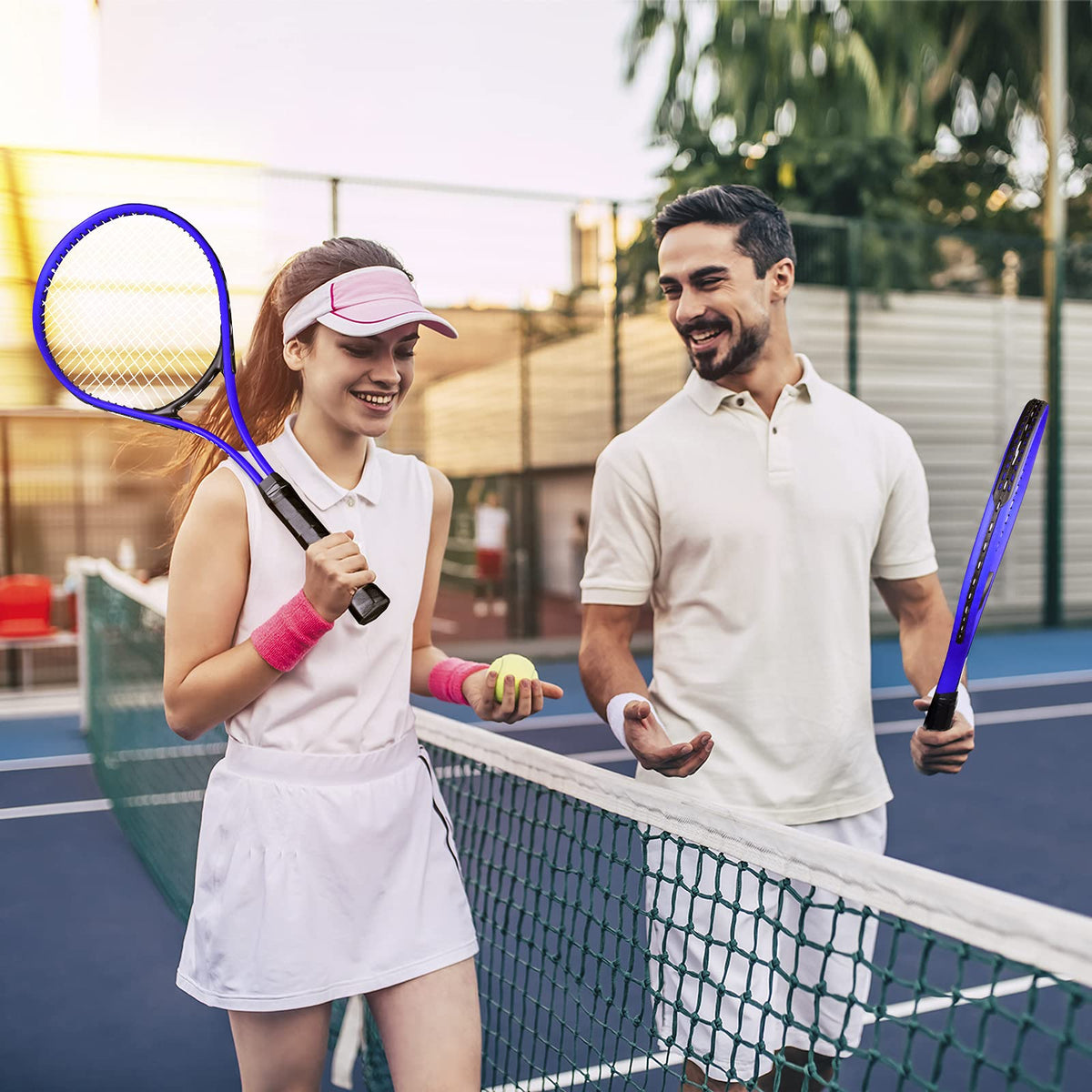 HIRALIY 27-Inch Tennis Racket for Adults with Ball and Carry Bag