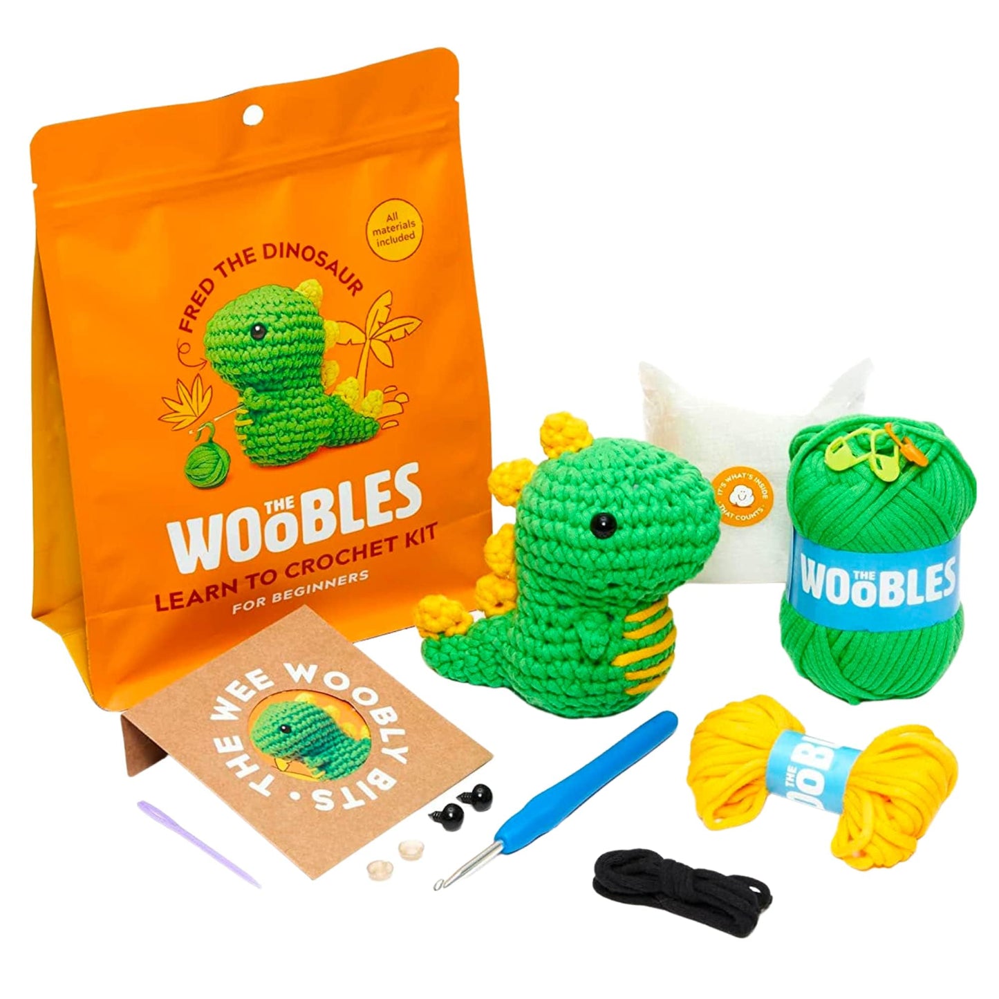 The Woobles Crochet Kit for Beginners - Easy Arts and Crafts Knitting & Crochet Animals Kit As Seen On Shark Tank - Pierre The Penguin
