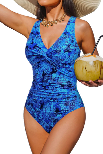 Women's Tummy Control One Piece Swimsuit Push Up Full Coverage Bathing Suit