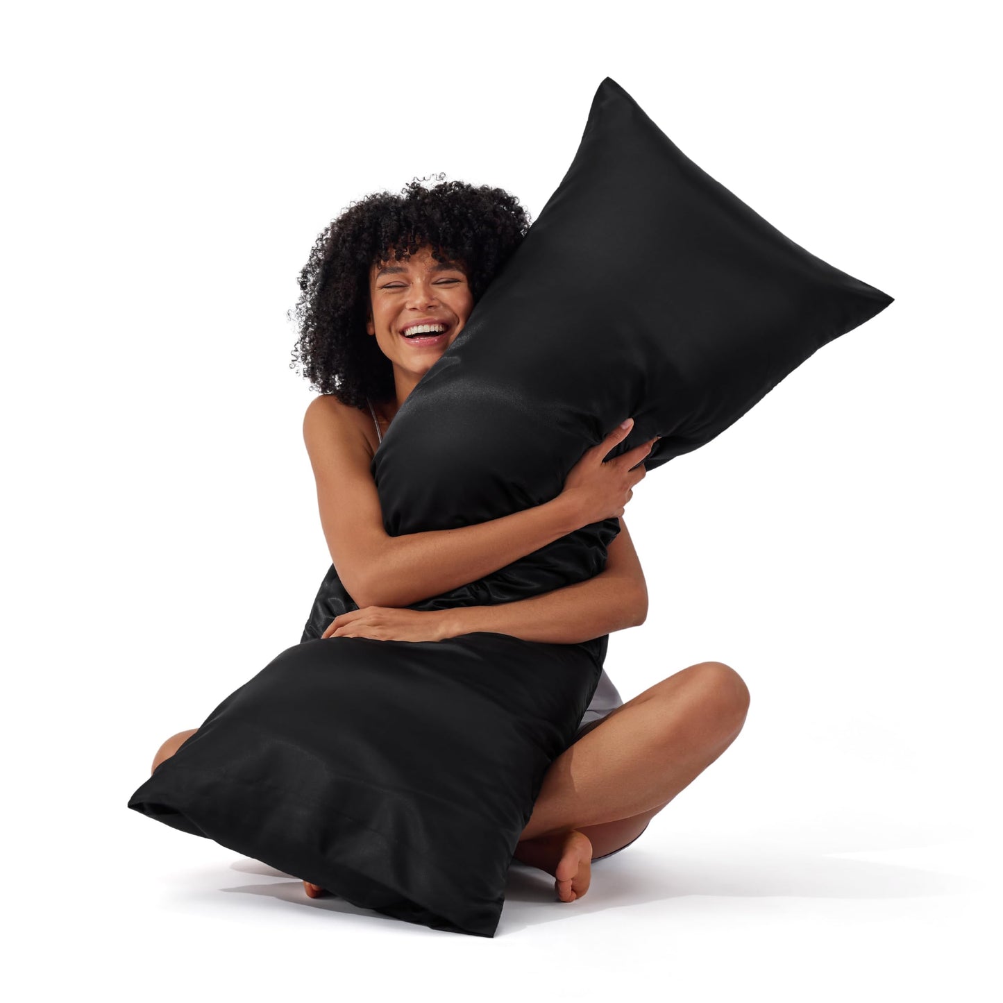 Bedsure Satin Pillowcase, Similar to Silk Pillow Cases Queen Size Set of 2, Cooling Pillow Case Covers with Envelope Closure, Room Decor Valentine Gifts for Women Men, Silver Grey, 20x30 Inches, 2pcs