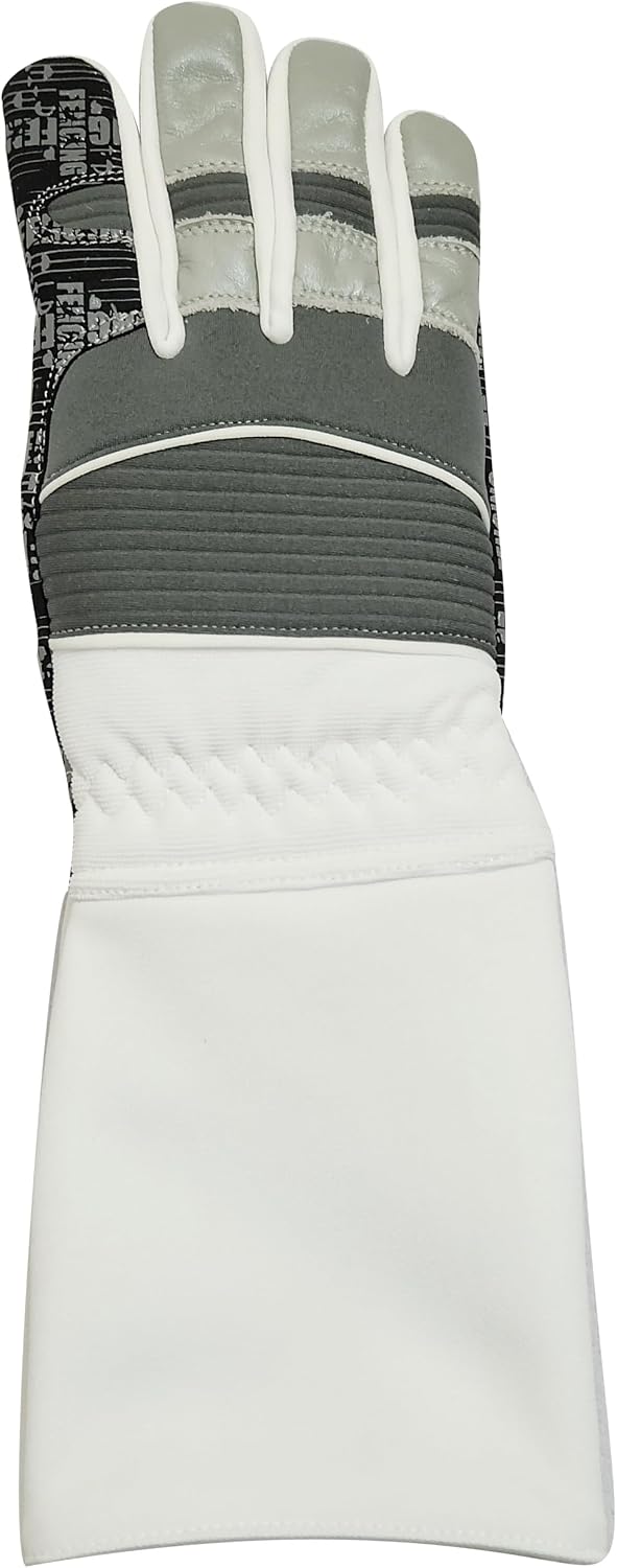 Fencing Glove High Performance Padded, Washable Amara Synthetic Leather, Real Leather for Foil, Epee & Saber, Silicoated Palm Back Neoprene Padded, 350N Cuff Protective Glove.