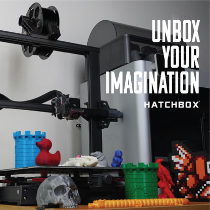HATCHBOX 1.75mm White PLA 3D Printer Filament, 1 KG Spool, Dimensional Accuracy +/- 0.03 mm, 3D Printing Filament