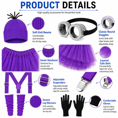 6 Pcs Women's Halloween Costume Accessories Set