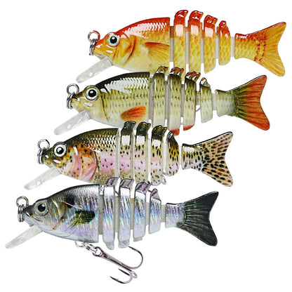 TRUSCEND Fishing Lures for Freshwater and Saltwater, Lifelike Swimbait for Bass Trout Crappie, Top Water Fishing Lure, Amazing Fishing Gifts for Men, Must-Have for Family Fishing Gear