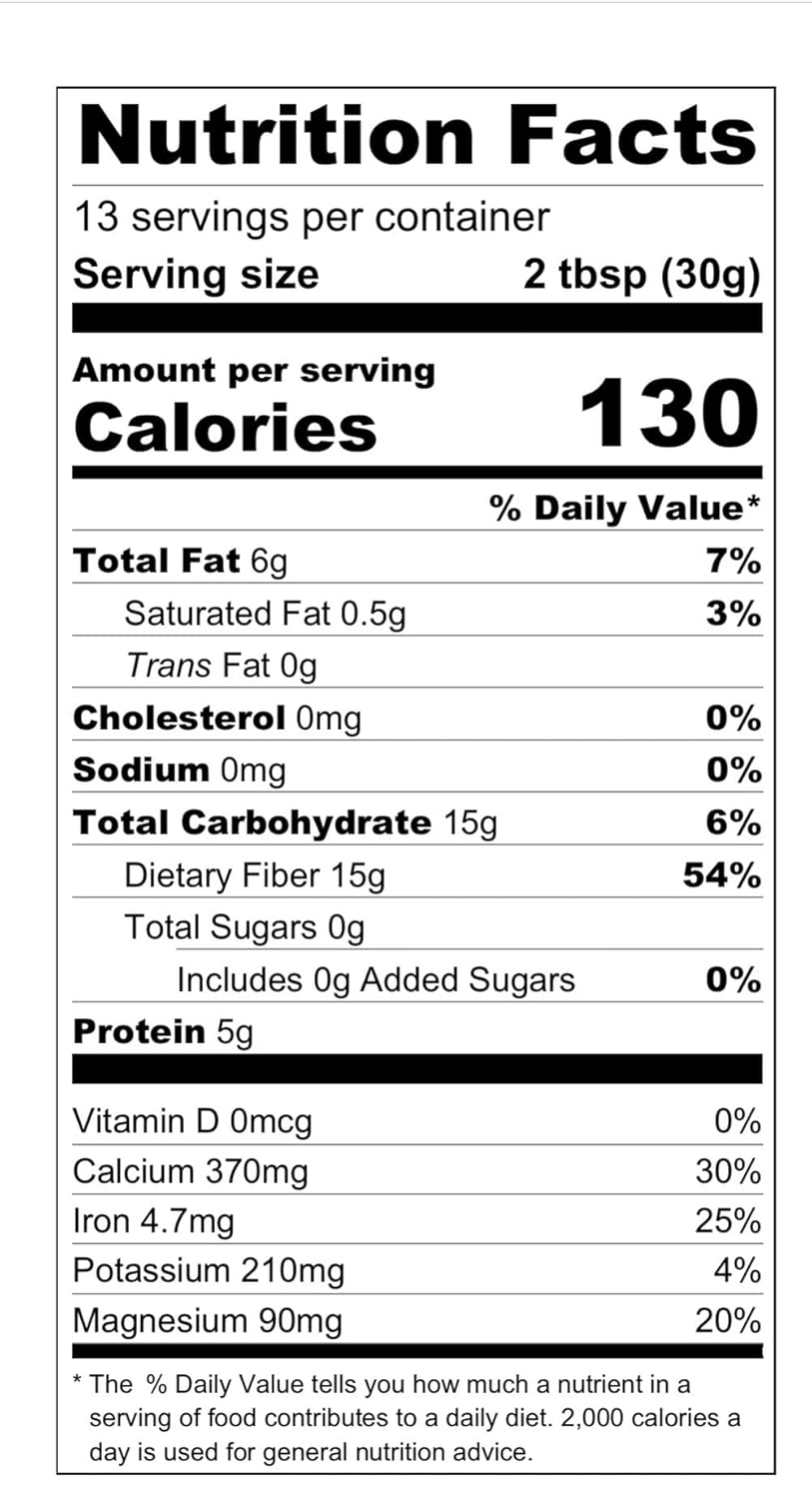 Zen Basil Seeds | edible basil seeds usda organic, kosher, non-gmo, lectin free, gluten free, plant based, keto, paleo, vegan | 15g fiber per/serv | 14oz | more fiber than chia seeds | prebiotic