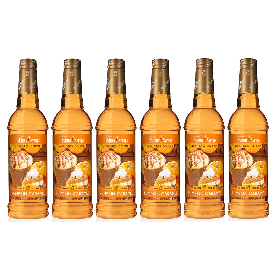 Jordan's Skinny Mixes Pumpkin Caramel Coffee Syrup, 25.4 fl oz