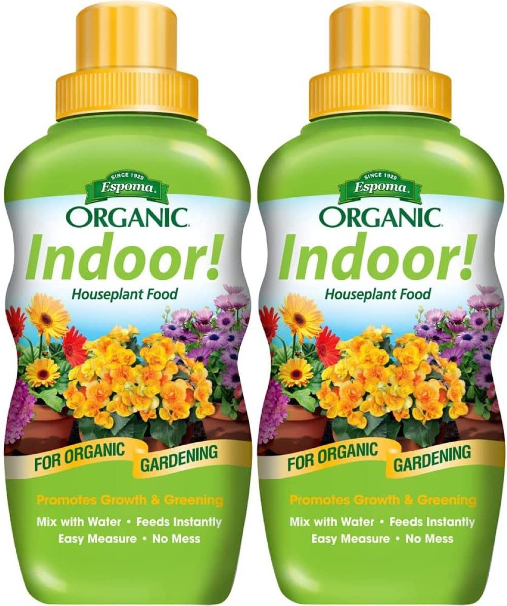 Espoma Organic 8 Ounce Concentrated Indoor! Plant Food - Indoor Plant Fertilizer for Large & Small Plants Like Pothos, Fiddle Leaf Fig, Monstera, Snake & Palms