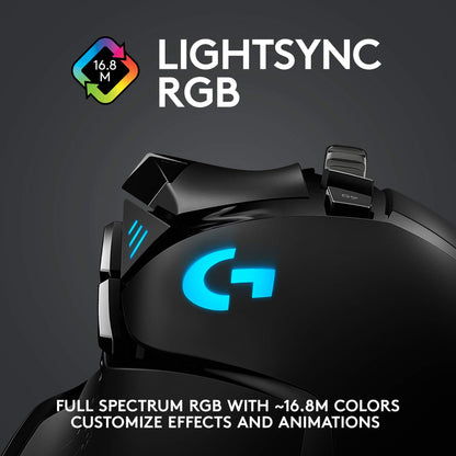 Logitech G502 Hero Wired Gaming Mouse - Black