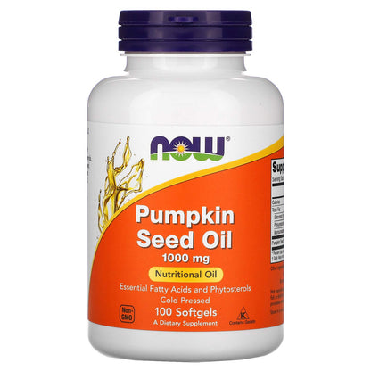 NOW Supplements, Pumpkin Seed Oil 1000 mg, Cold Pressed, 200 Softgels