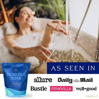 Dead Sea Bath & Foot Soak, Eucalyptus Magnesium Bath Salt Flakes, Alternative to Epsom Salt, 5lbs with Over 250,000mg of Elemental Magnesium Per Bag