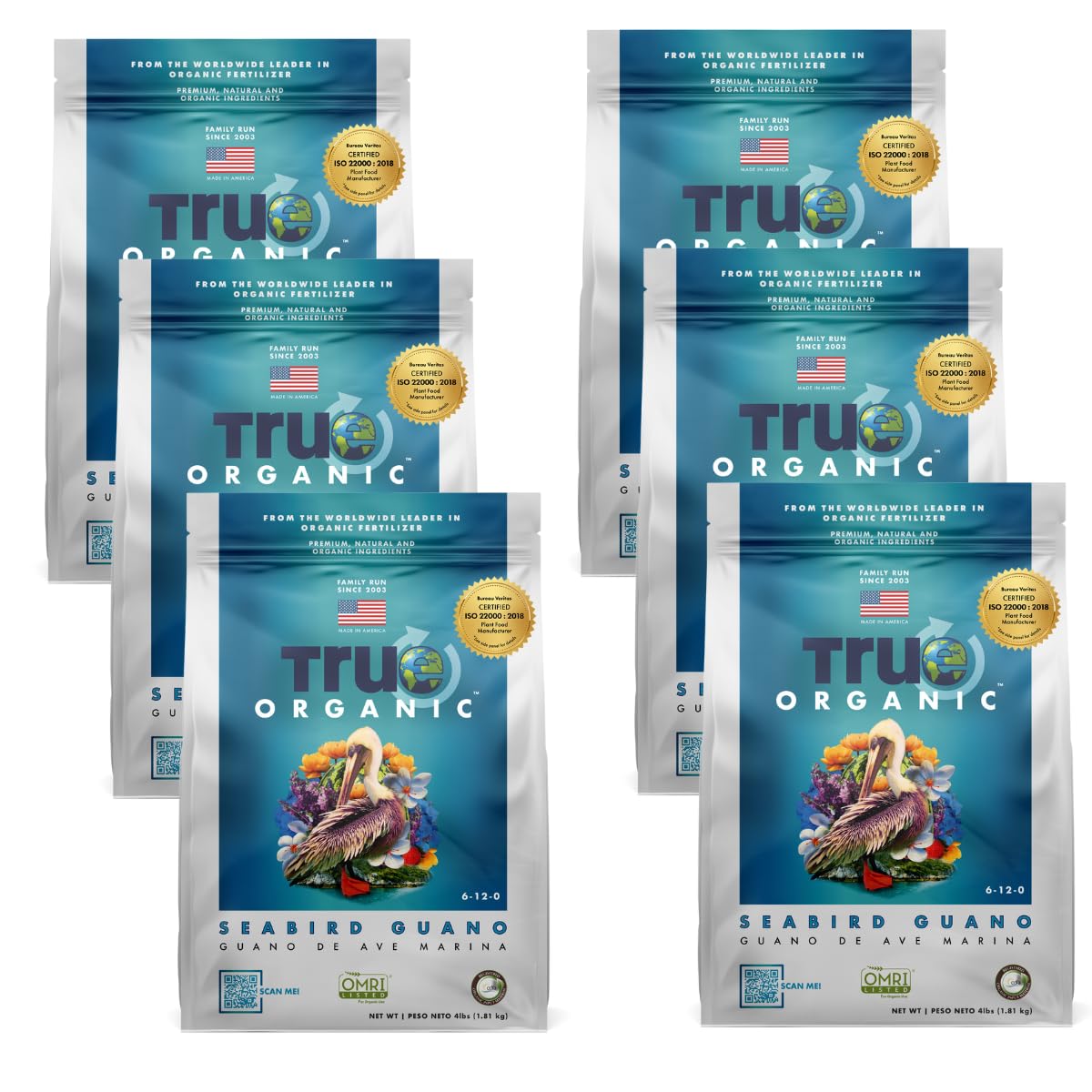 True Organic Blood Meal – High-Nitrogen Organic Fertilizer for Rapid Vegetative Growth – 3lb Bag Covers 104 Sq. Ft.