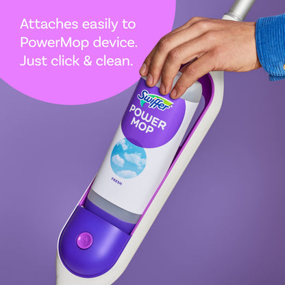 Swiffer Power Mop Refill Solution, Floor Cleaner for Mopping Tile, Vinyl, Laminate, Wood in Home, Bathroom, Kitchen, All Purpose Multi-Surface Solution for Floor Cleaning, Lavender Scent, 50.6oz