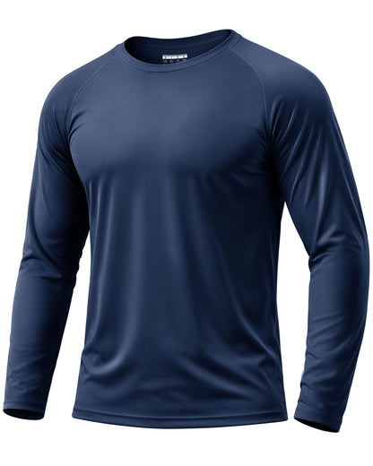 Boladeci Men's UPF 50+ Sun Protection UV SPF Shirts Long Sleeve Lightweight Quick Dry Swim T-Shirts Rash Guard