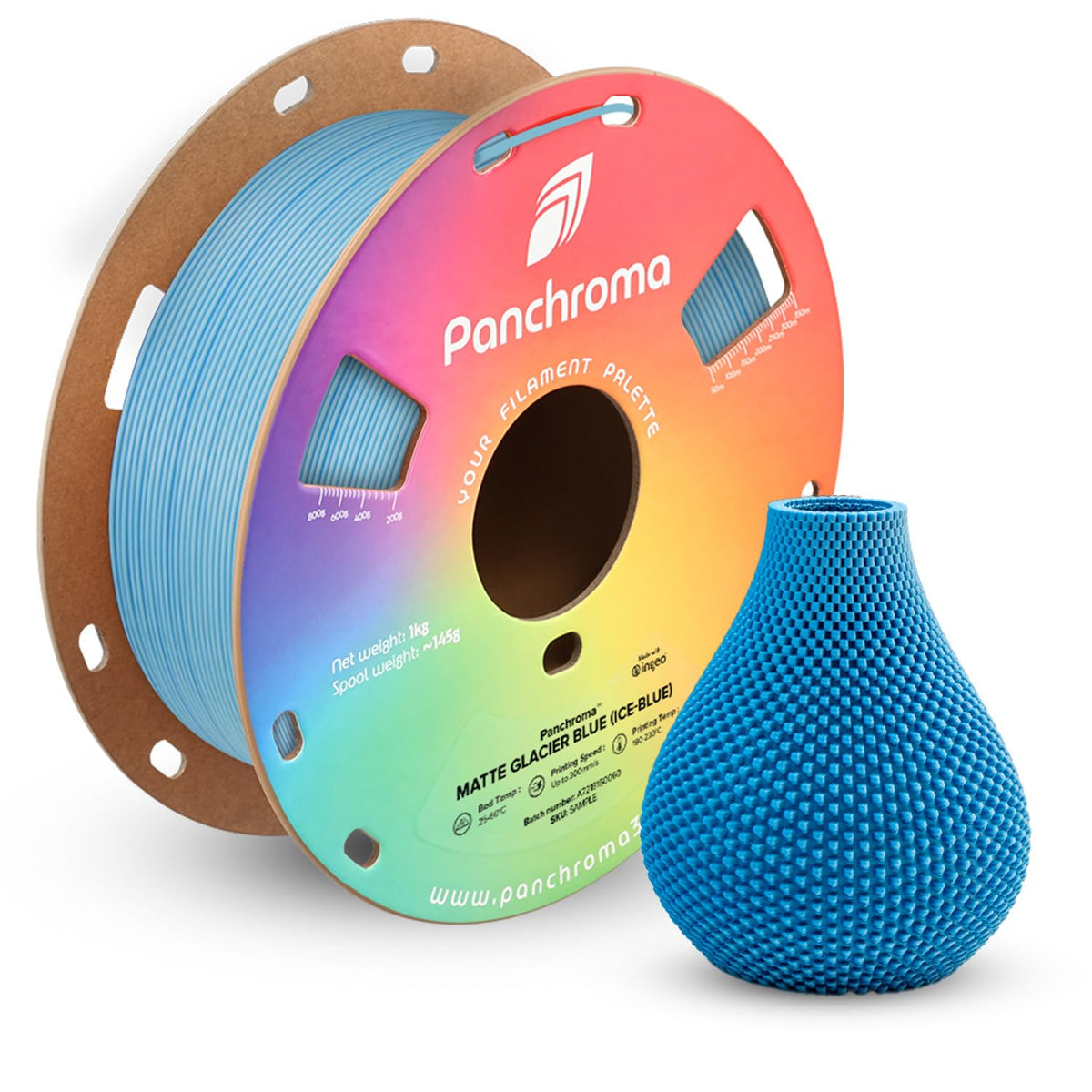 Polymaker Panchroma Matte PLA Filament 1.75mm, 1kg, Charcoal Black