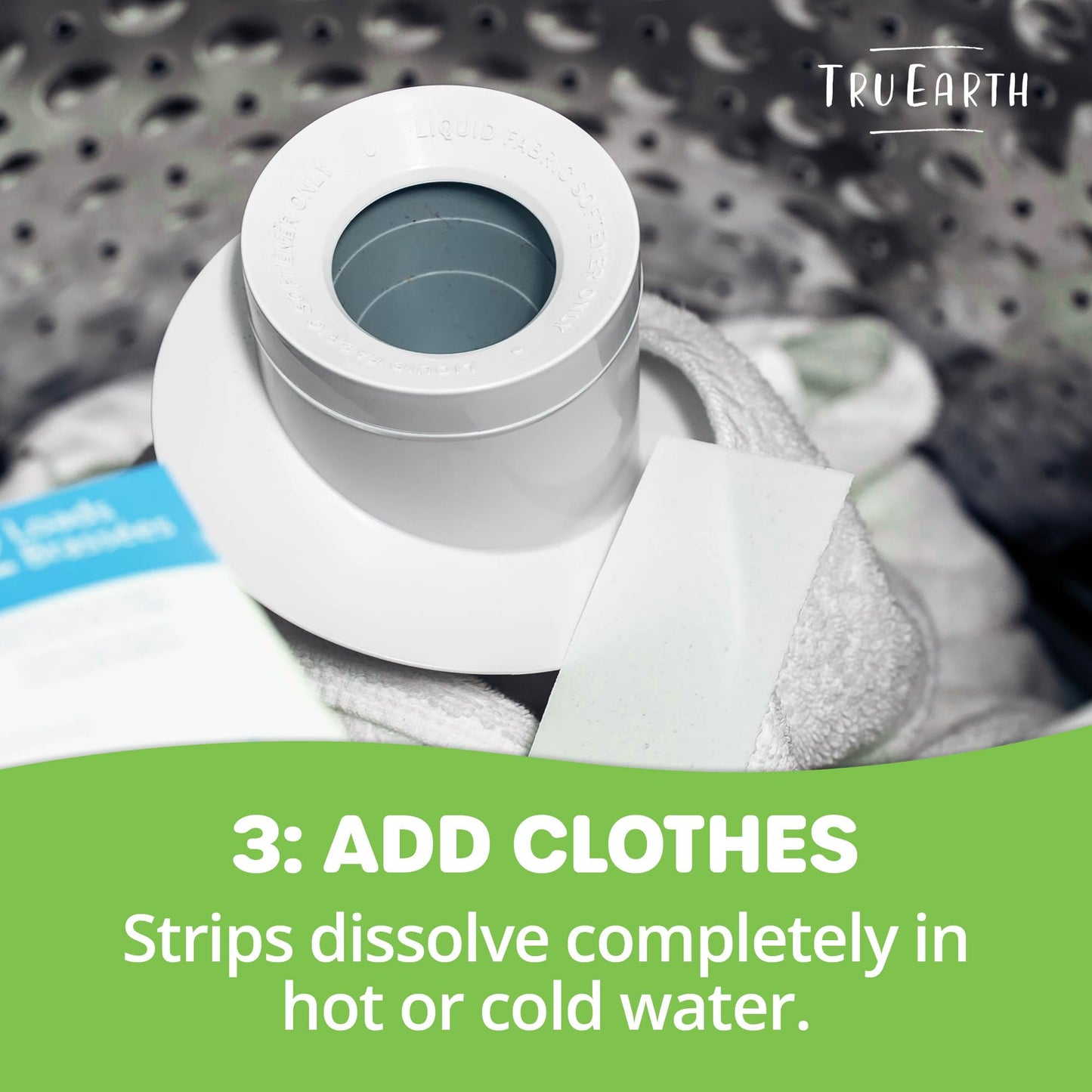 Tru Earth Compact Dry Laundry Detergent - Up to 128 Loads (64 Sheets) - Paraben-Free - Original Eco-Strip Liquidless Detergent, Travel - Fresh Linen | Packaging May Vary