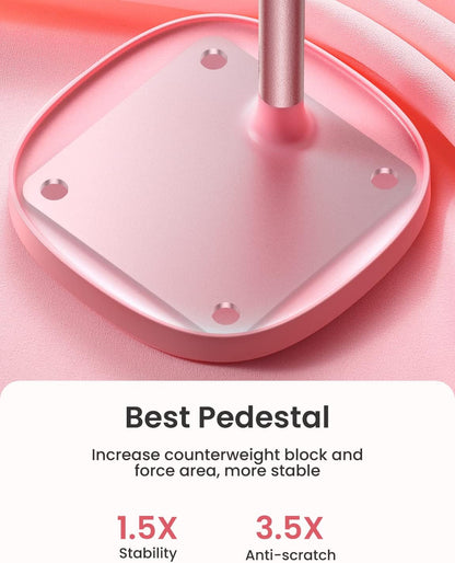 LISEN Desk Phone Stand Holder, iPhone Stand Pink Gifts for Women Girls