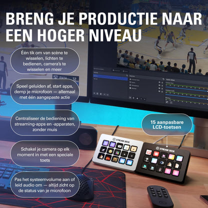 Elgato Stream Deck MK.2 Studio Controller, 15 Macro Keys