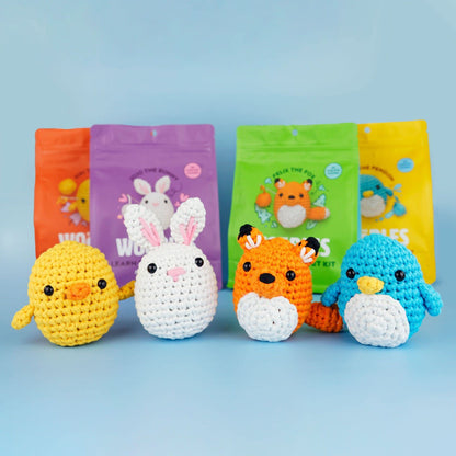 The Woobles Crochet Kit for Beginners - Easy Arts and Crafts Knitting & Crochet Animals Kit As Seen On Shark Tank - Pierre The Penguin