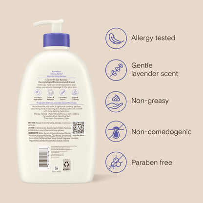 Aveeno Stress Relief Moisturizing Body Lotion, Lavender Scent, 33 fl. oz