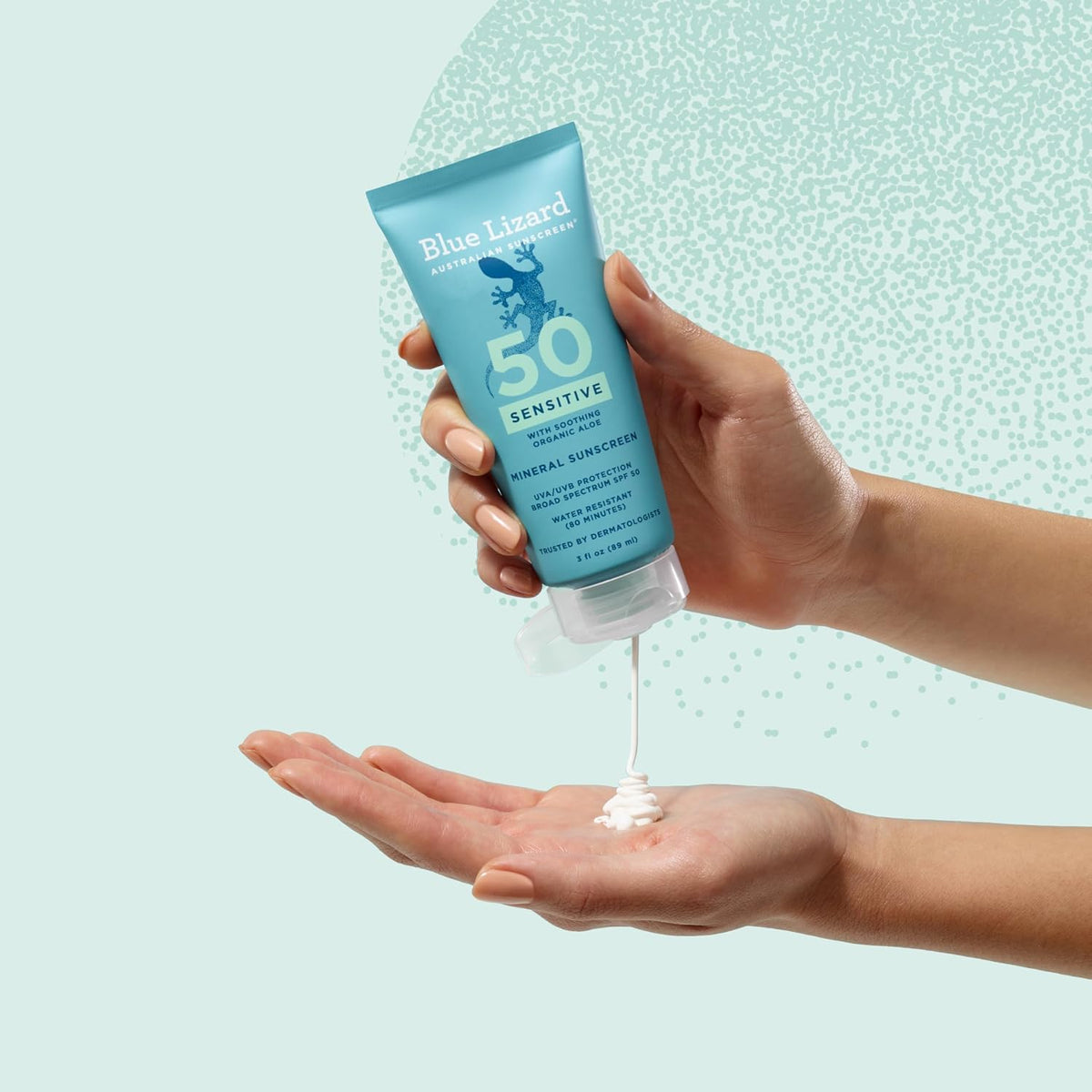 Blue Lizard Sensitive Mineral Sunscreen SPF 50 Sunscreen Lotion, 5 fl oz