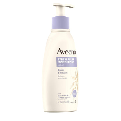 Aveeno Stress Relief Moisturizing Body Lotion, Lavender Scent, 33 fl. oz