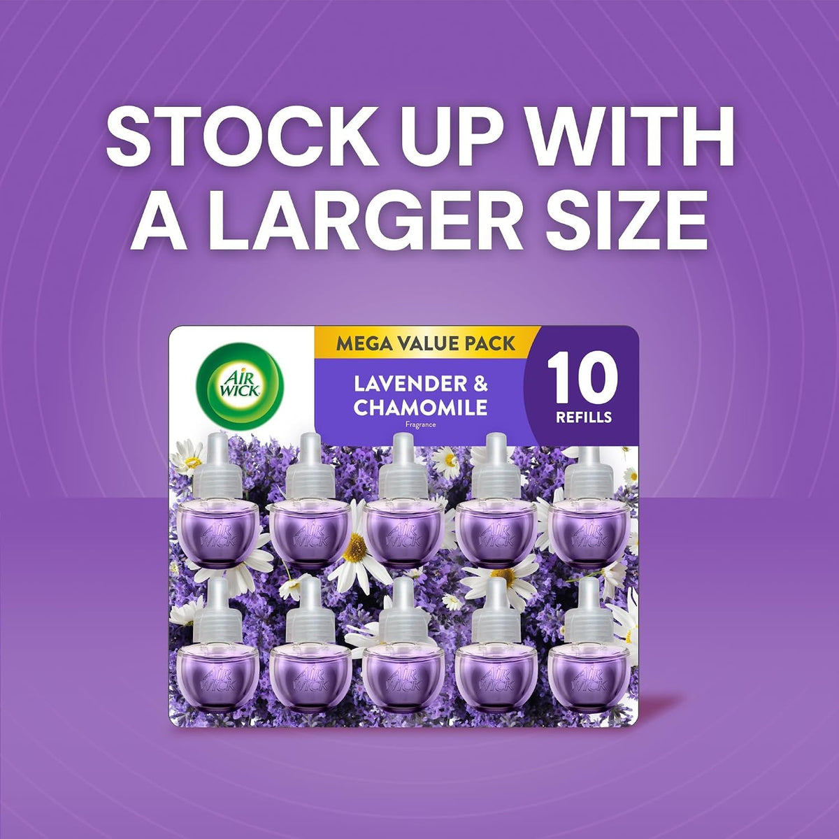 Air Wick Plug In Refills, Lavender & Chamomile, Essential Oils,10 count