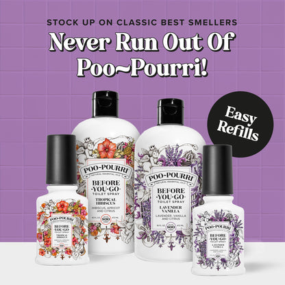 Poo-Pourri Before-You-Go Toilet Spray, Lavender Vanilla, 2 Fl Oz