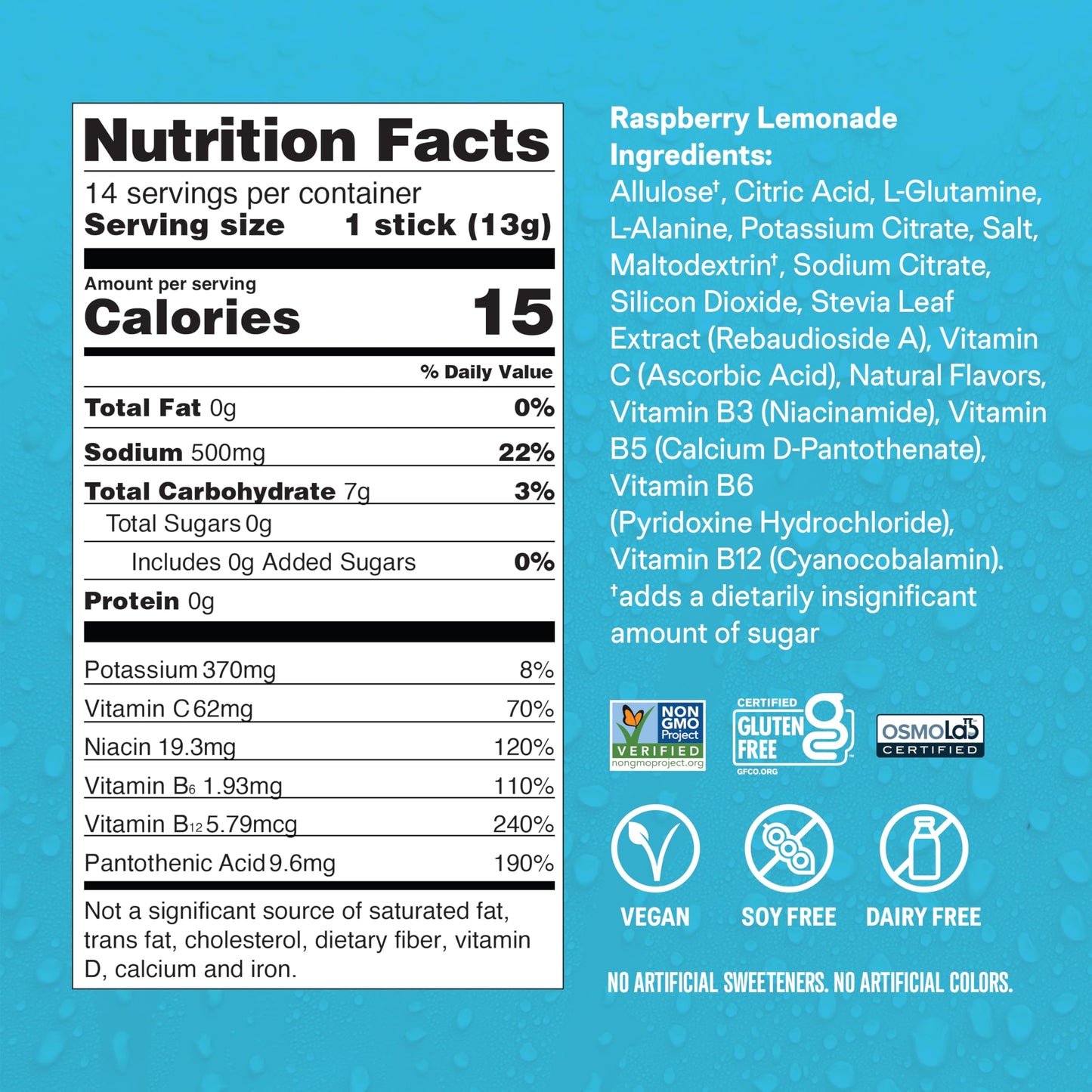 Liquid I.V. Sugar-Free Hydration Multiplier - Lemon Lime – Hydration Powder Packets | Electrolyte Drink Mix | Easy Open Single-Serving Stick | Non-GMO | 14 Sticks