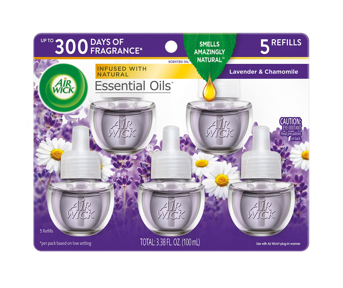 Air Wick Plug In Refills, Lavender & Chamomile, Essential Oils,10 count
