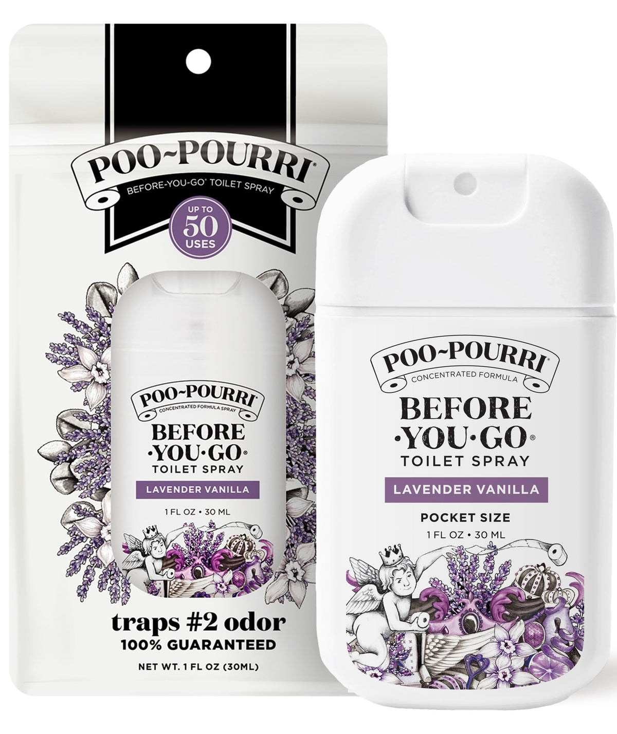 Poo-Pourri Before-You-Go Toilet Spray, Lavender Vanilla, 2 Fl Oz
