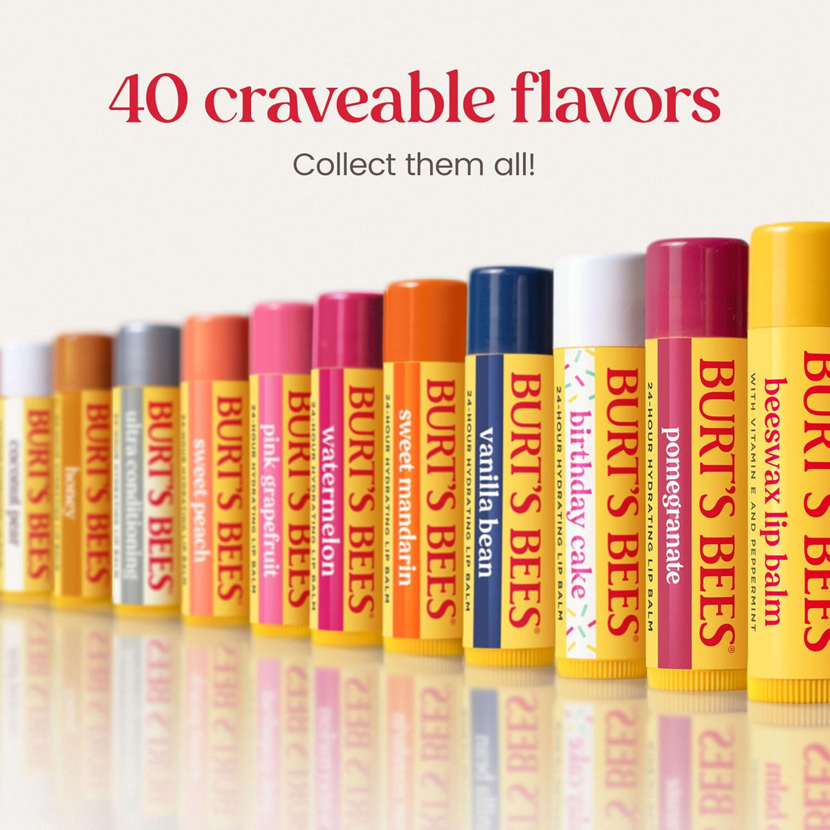 Burt's Bees 100% Natural Moisturizing Lip Balm (Original Beeswax)