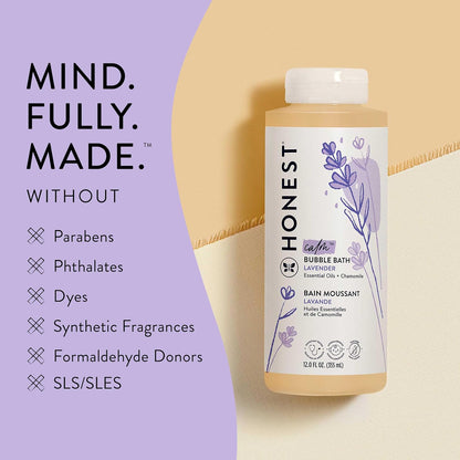 The Honest Company Bubble Bath, Hypoallergenic, Lavender Calm, 12 fl oz